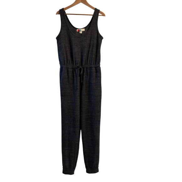 Free People Beach Bicoastal Jogger Jumpsuit Charcoal Heather Gray Size Medium - Picture 12 of 15